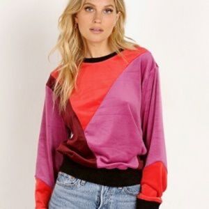 Splendid x Margherita- Velour Crew Neck Sweater-Women’s Size Small